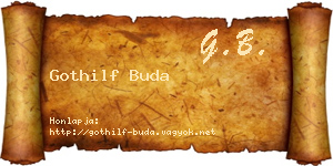 Gothilf Buda névjegykártya